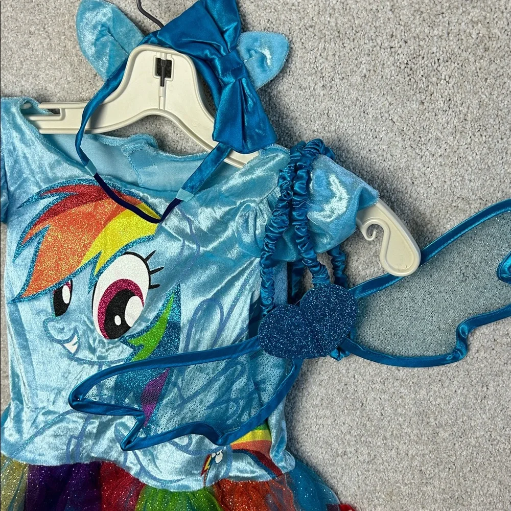 Rainbow Dash Tutu Deluxe My Little Pony Costume, Small 4-5